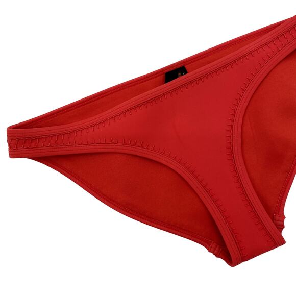Triangl red orange neoprene bikini bottoms - Picture 1 of 4